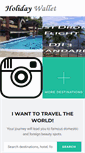 Mobile Screenshot of holidaywallet.com